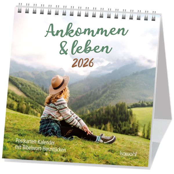 Ankommen & leben 2026 - Postkartenkalender