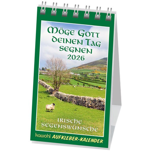 Möge Gott deinen Tag segnen 2026 - Aufkleber-Kalender