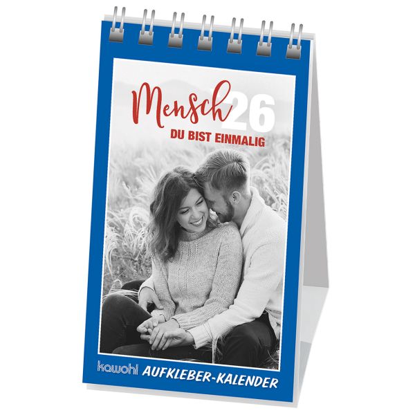 Mensch, Du bist einmalig 2026 - Aufkleber-Kalender