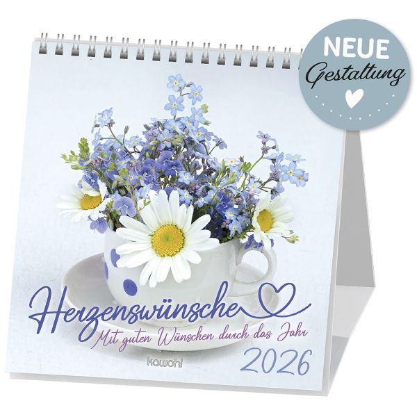 Herzenswünsche 2026 - Postkartenkalender