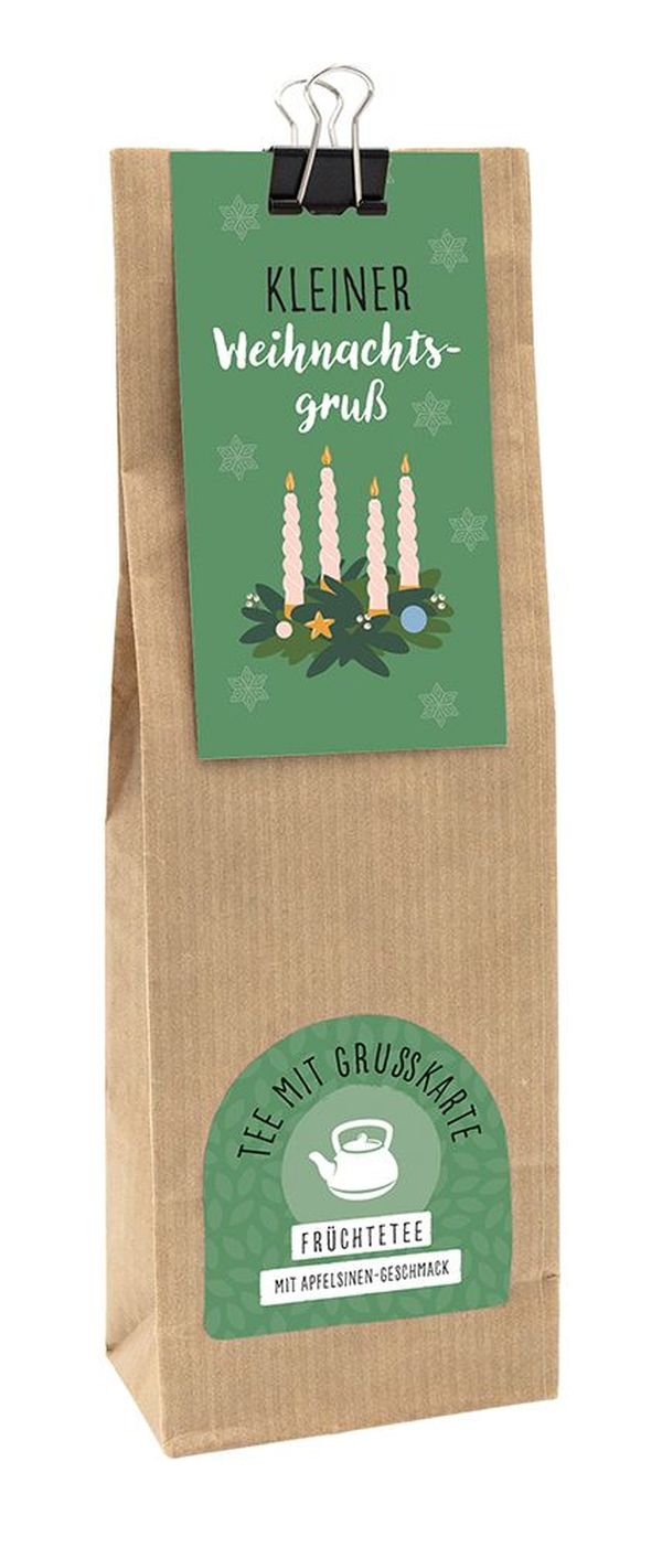 Tee mit Grußkarte: Kleiner Weihnachtsgruß