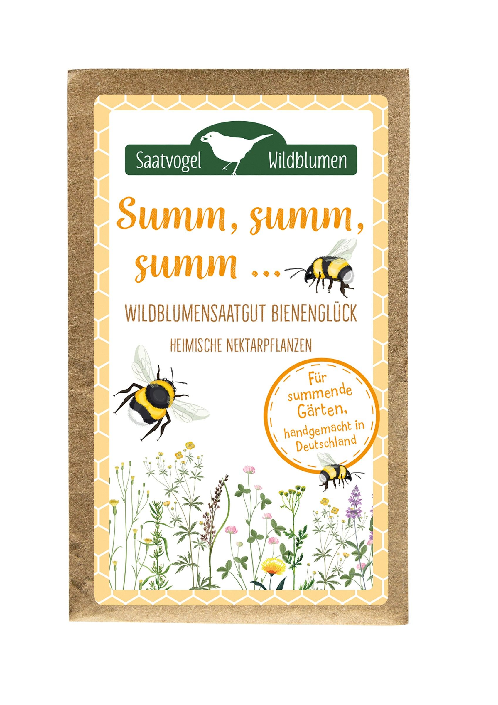 Wildblumensaatgut Bienenglück Summ, summ, summ
