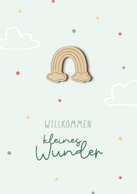 Faltkarte - Willkommen kleines Wunder