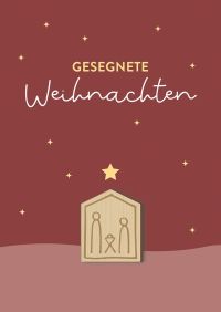 Faltkarte - Gesegnete Weihnachten