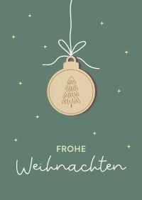 Faltkarte - Frohe Weihnachten