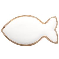 Dekoschale Fisch - Mangoholz groß