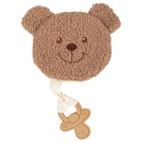 Baby Schmusetuch mit Schnullerband Bär