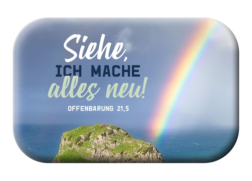 Jahreslosung 2026 - Magnet Regenbogen