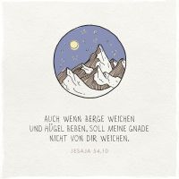 Holzschild quadratisch - Wenn Berge weichen (Berg)