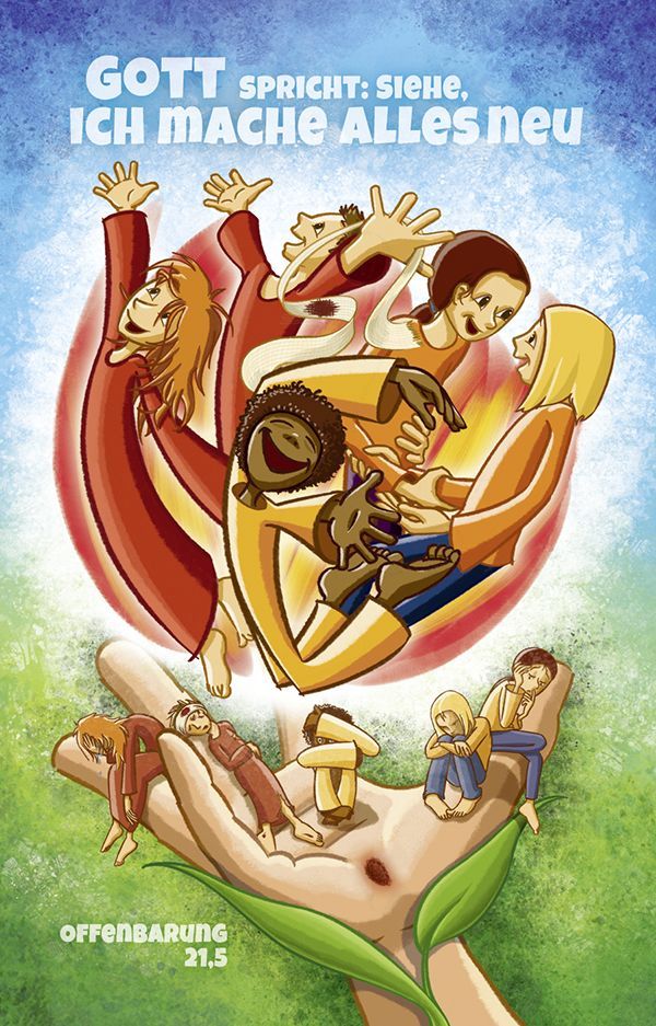 Jahreslosung 2026 - Kärtchen Kindermotiv 10er Set