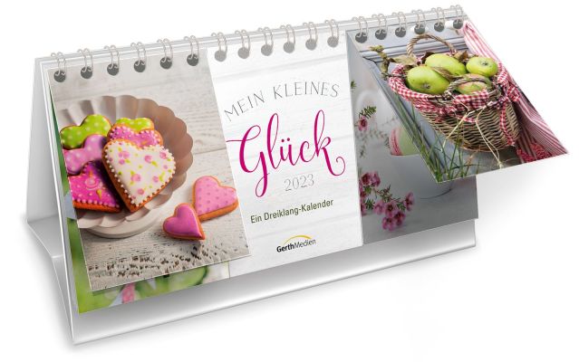 Mein kleines Glück 2023 - Tischkalender|Ein Dreiklang-Kalender.