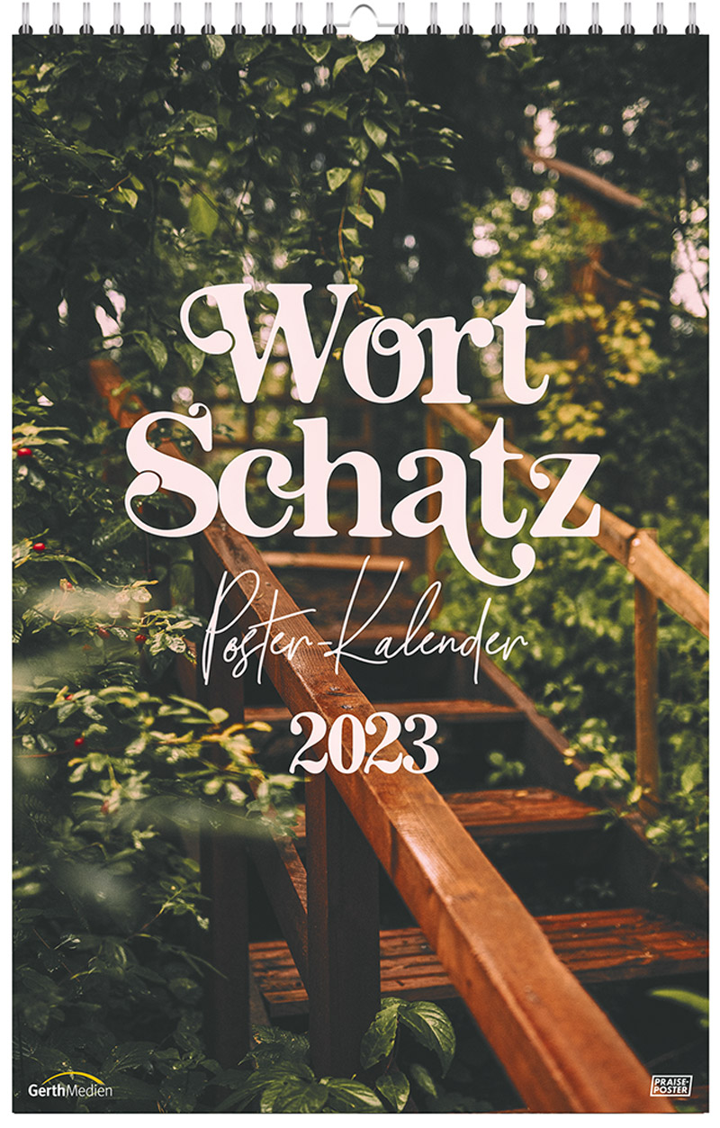WortSchatz 2023 - Poster-Kalender|Mit Bibelversen.