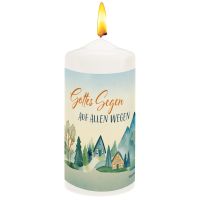 Kerze Gottes Segen auf allen Wegen