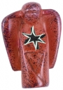 Engel mit Stern - rot