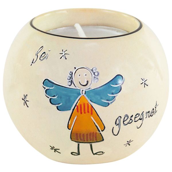 Teelichthalter Engel Sei gesegnet