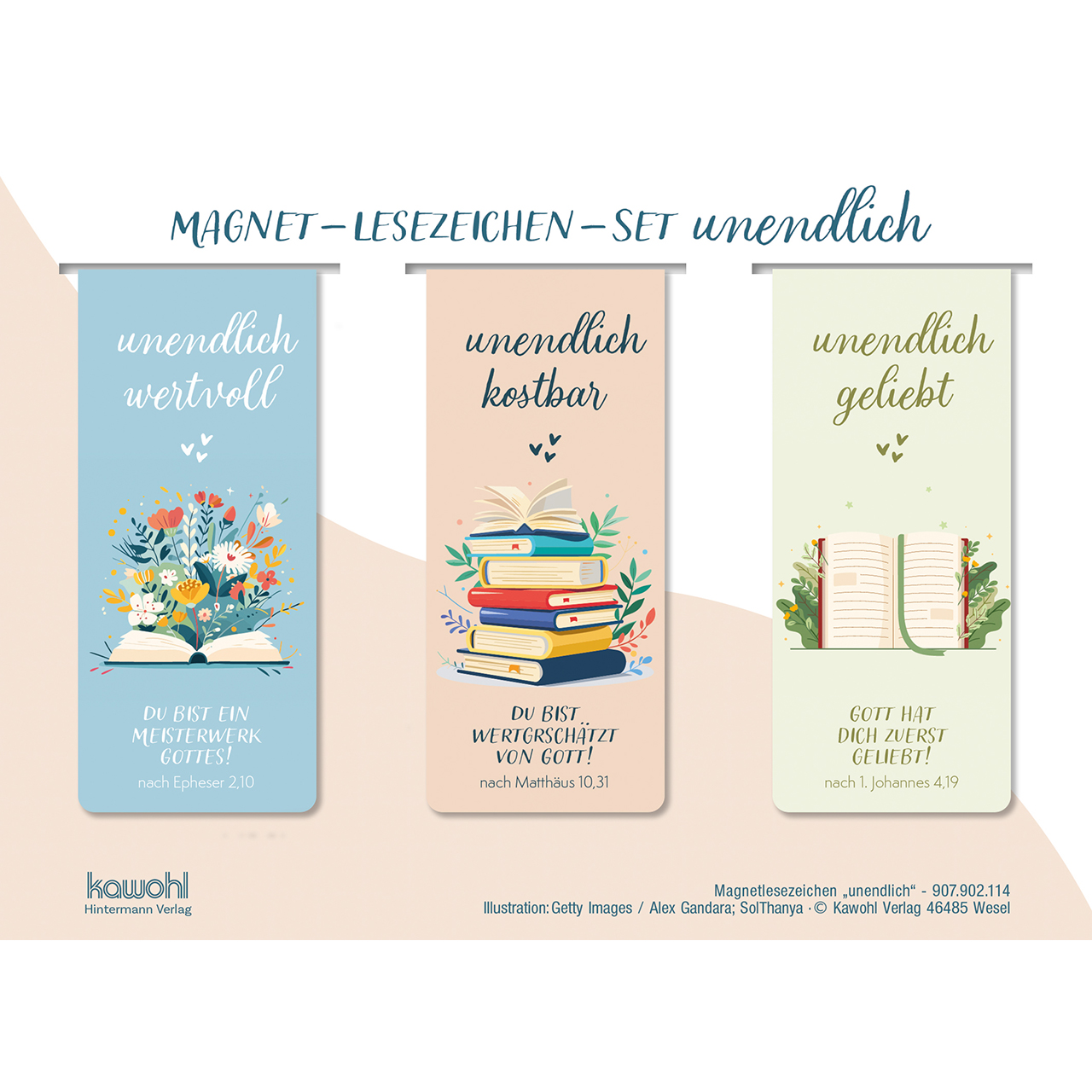 Magnet-Lesezeichen-Set: unendlich wertvoll