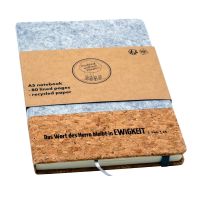Notizbuch Kork & RPET-Filz DIN A5