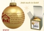 Christbaumkugel - Weihnachtsgeschichte gold