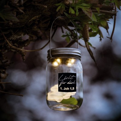Solarlampe aus Glas 